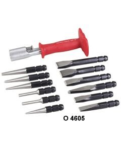 INTERCHANGEABLE PUNCH & CHISEL SETS - O 4605