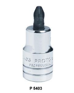 CHROME SCREWDRIVER BIT SOCKETS - P J4737