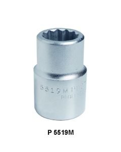 12 POINT STANDARD LENGTH CHROME SOCKETS - P J5424M