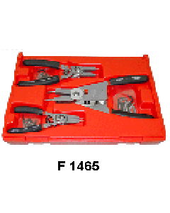 CONVERTIBLE REPLACEABLE TIP RETAINING RING PLIER SETS - F 1465 
